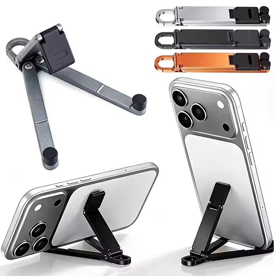 Phone Stands - Faltbarer Schlüsselanhänger-Handyständer, mehrfach verstellbar, leicht, für