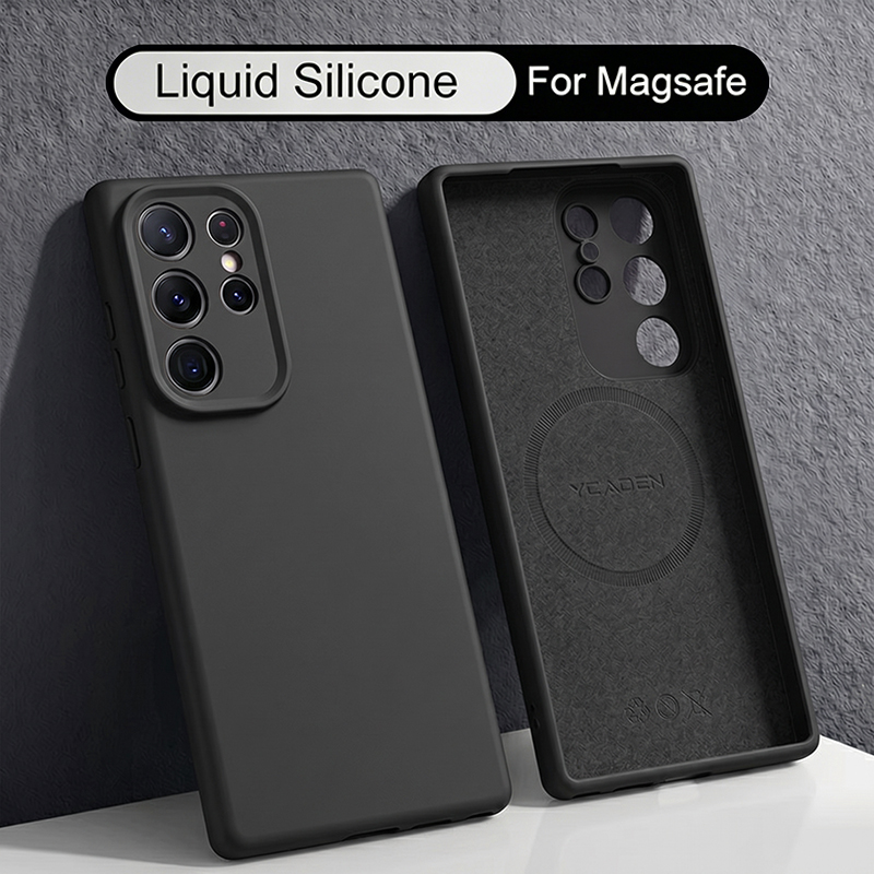 Liquid Silicone Magnetic Phone Case - Weiche Flüssigsilikonhülle für Samsung Galaxy S26