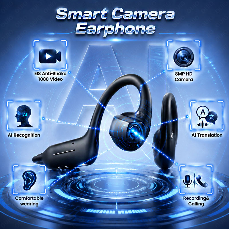 Earphones - NEUE KI-gestützte Smarte Schießkopfhörer 800W HD-Kamera