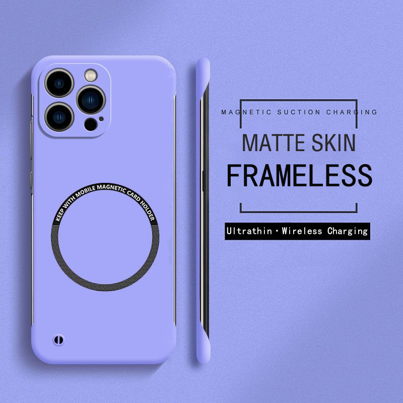 Matte Hard Pc Back Case - Rahmenlose magnetische für Magsafe Ultra Slim