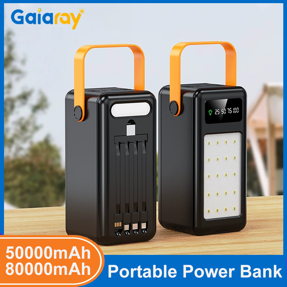 Power Banks - 50000mAh 80000mAh Tragbare Powerbank Schnellladung Externe