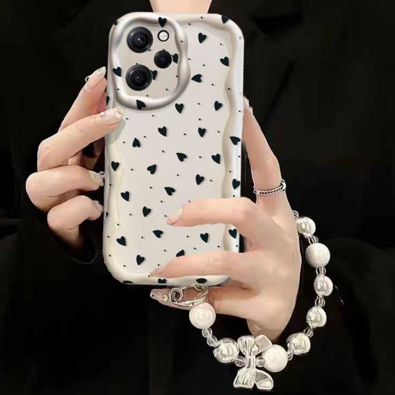 Cute Cartoon Wrist Strap Silicone Case - Hülle für RENO 15 15F 14