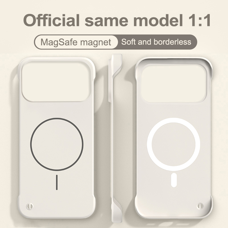 Ultra Thin Frameless Phone Cover - Ultradünne, weiche, matte, magnetische, rahmenlose Handyhülle