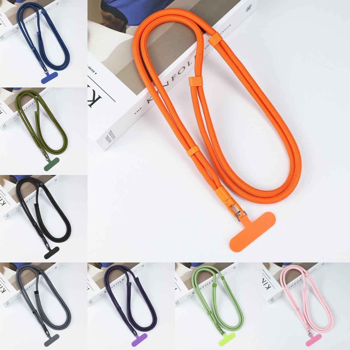Crossbody Lanyard Neck Strap Case - Universelles Telefon-Lanyard mit Clip, verbessert, Anti-Drop
