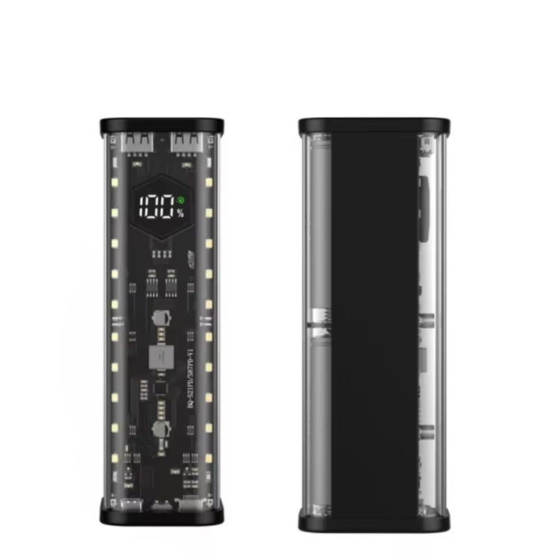 Power Banks - 18650 Powerbank-Gehäuse USB-C Micro-USB-Anschluss Powerbank-Gehäuse für