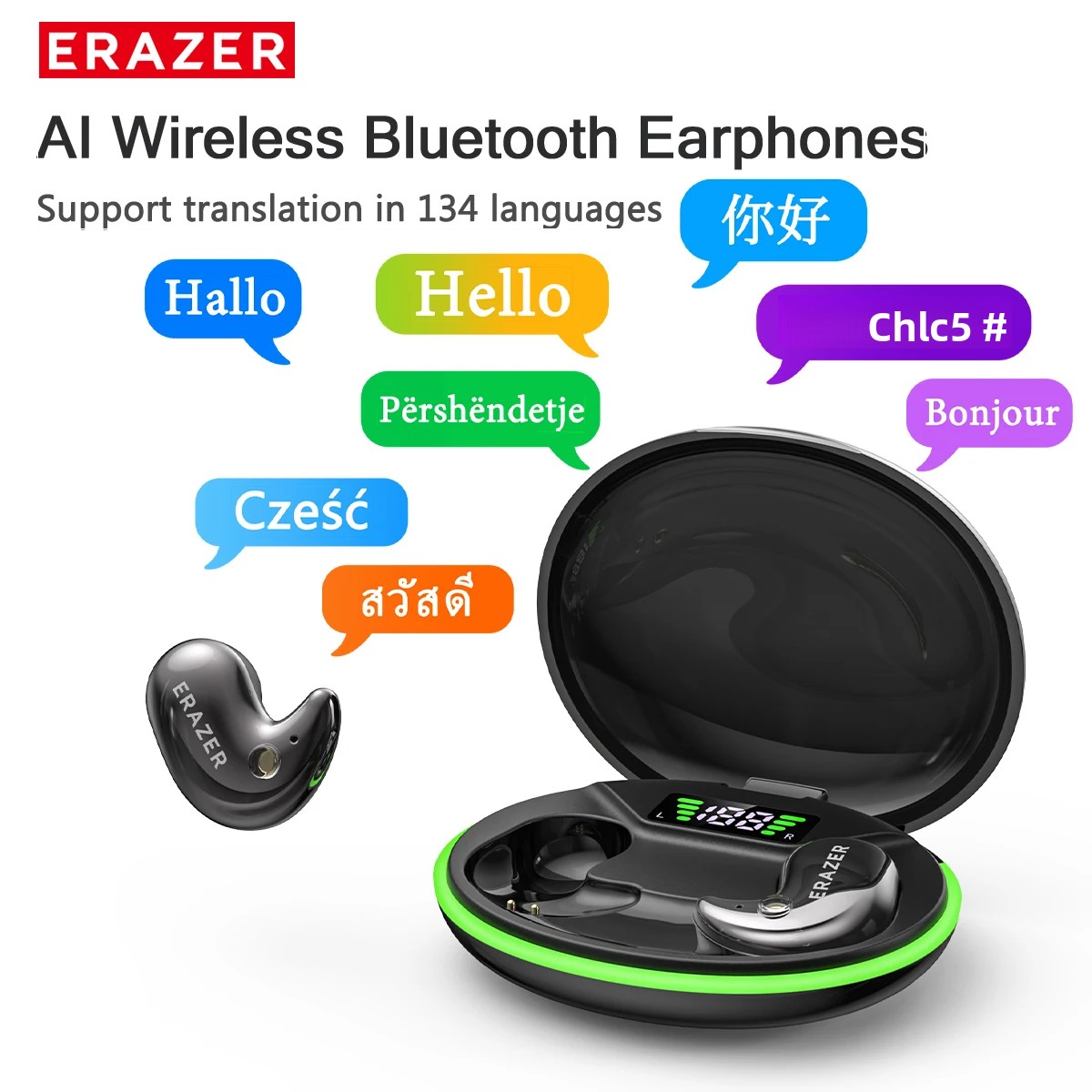 Earphones - EARZER XF58 In-Ear Bluetooth-Kopfhörer mit Mikrofon,