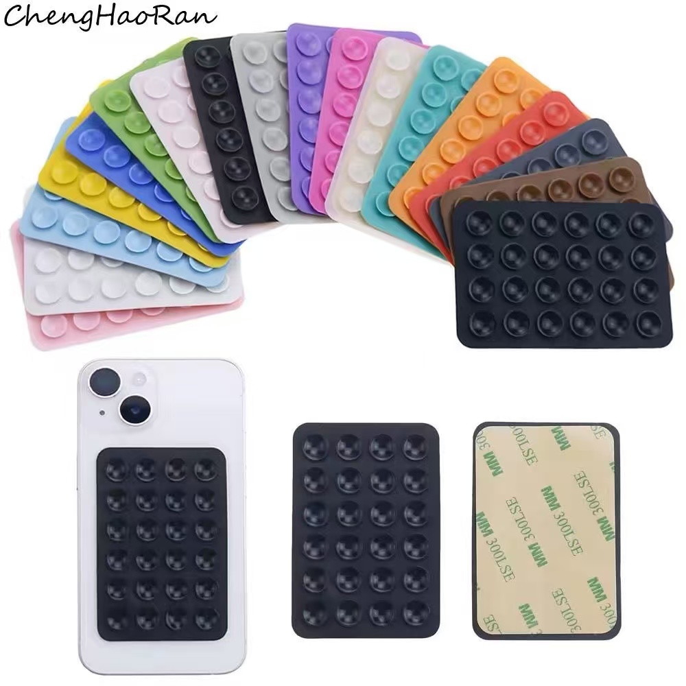 Phone Cases - Multifunktionaler Silikon-Saugnapf-Handyhalter, quadratische, rutschfeste, einseitige Handyhülle