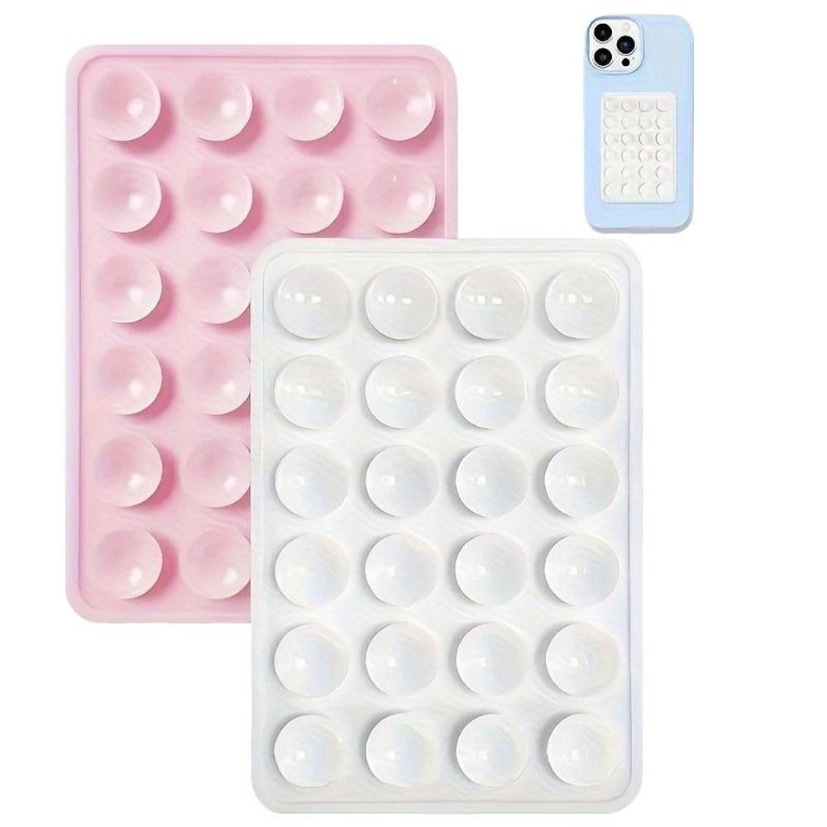 Phone Cases - Multifunktionaler Saugnapf-Wandständer, Silikon-Saugnapf-Telefonhalter, Matte, quadratisch, rutschfest,