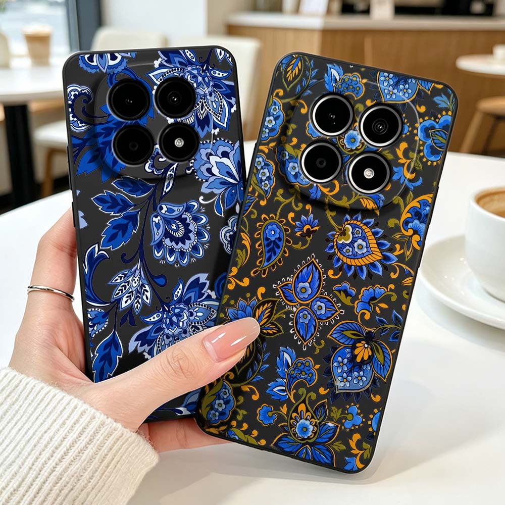 Vintage Floral Pattern Soft Case - Vintage-Design Blumenmuster Handyhülle für Xiaomi Redmi