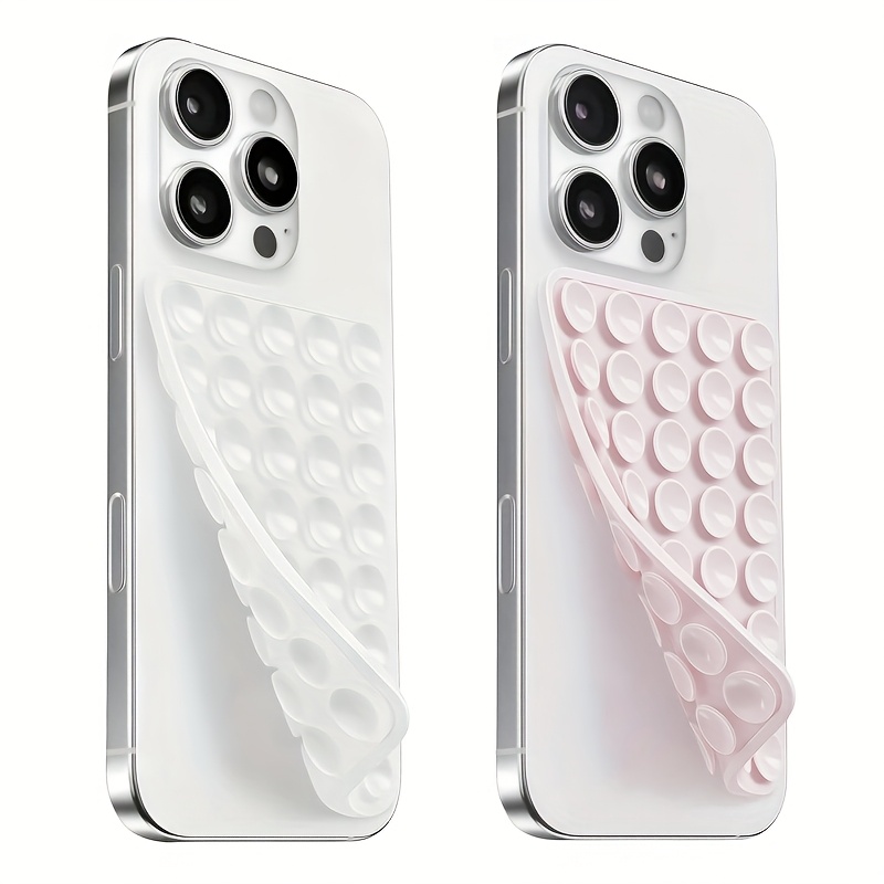 Phone Stands - 2 Stück Doppelseitiger Silikon-Saugnapf Handyständer für