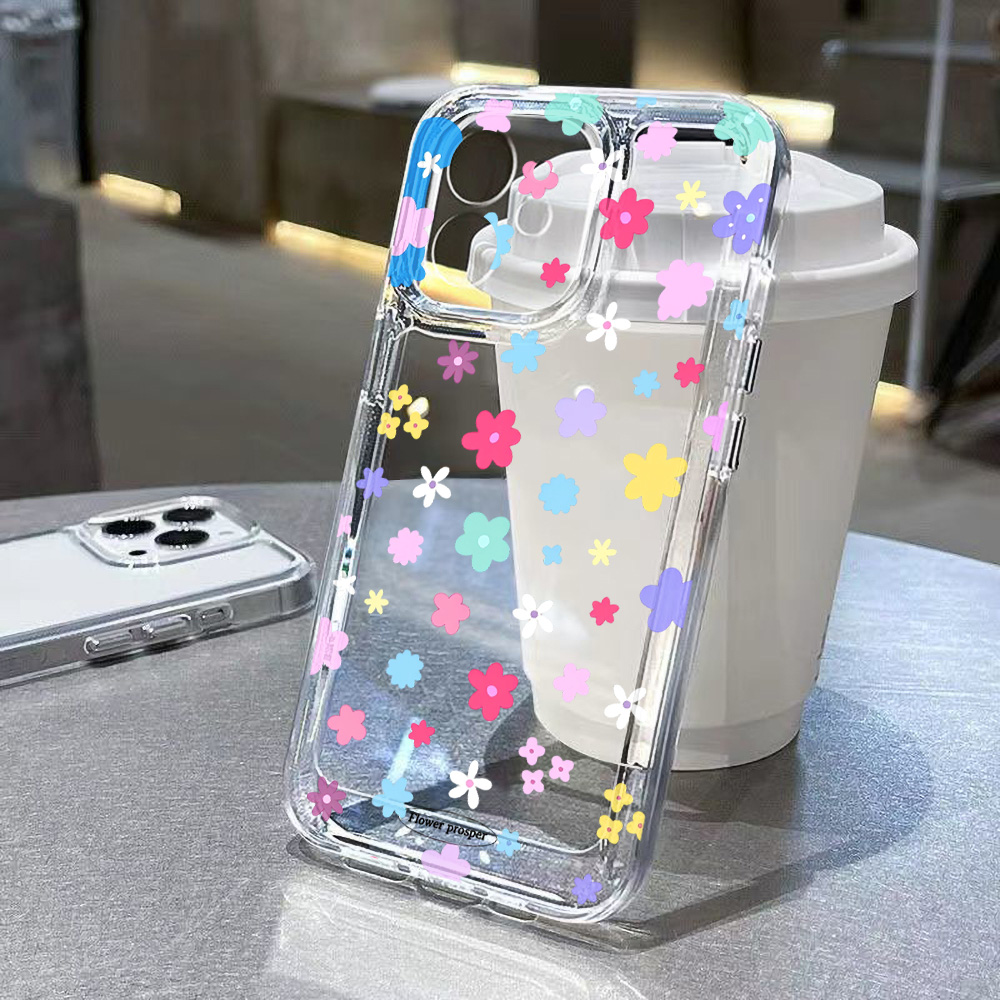 Bunte Blumen Transparente Hand – Clear Shockproof Bumper Case Bewertung und Preis