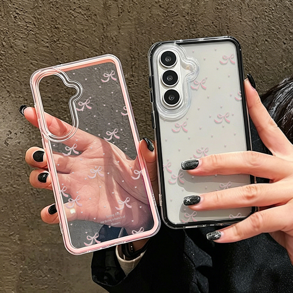 Süße Rosa Schleife Weiche Hand – Clear Shockproof Bumper Case Bewertung und Preis