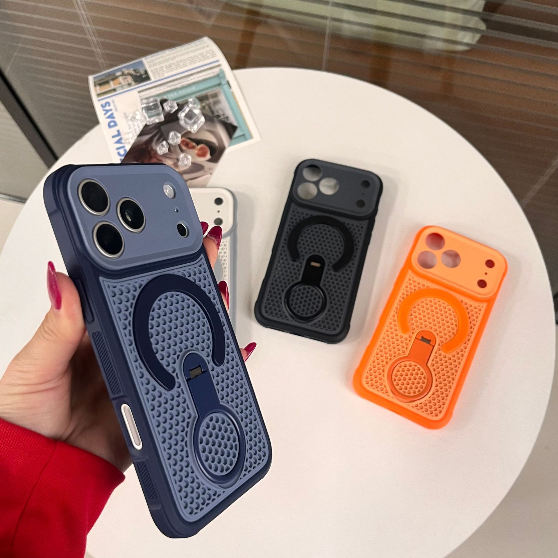 360 °   Magnetische Halterung, – Heat Dissipation Mesh Breathable Case Bewertung und Preis