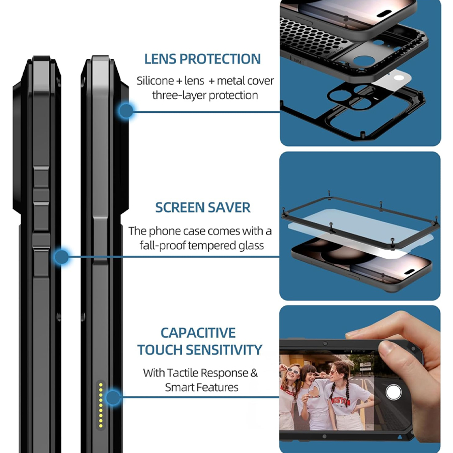 Robuste Metall-Schutzhülle mit – Heavy Duty 360 Full Body Protective Case Bewertung und Preis